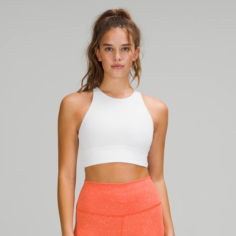 Lululemon High Neck Long Line Energy Bra